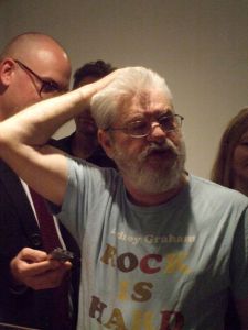 Dan Graham takes media on a tour of his retrospective at the Whitney Museum